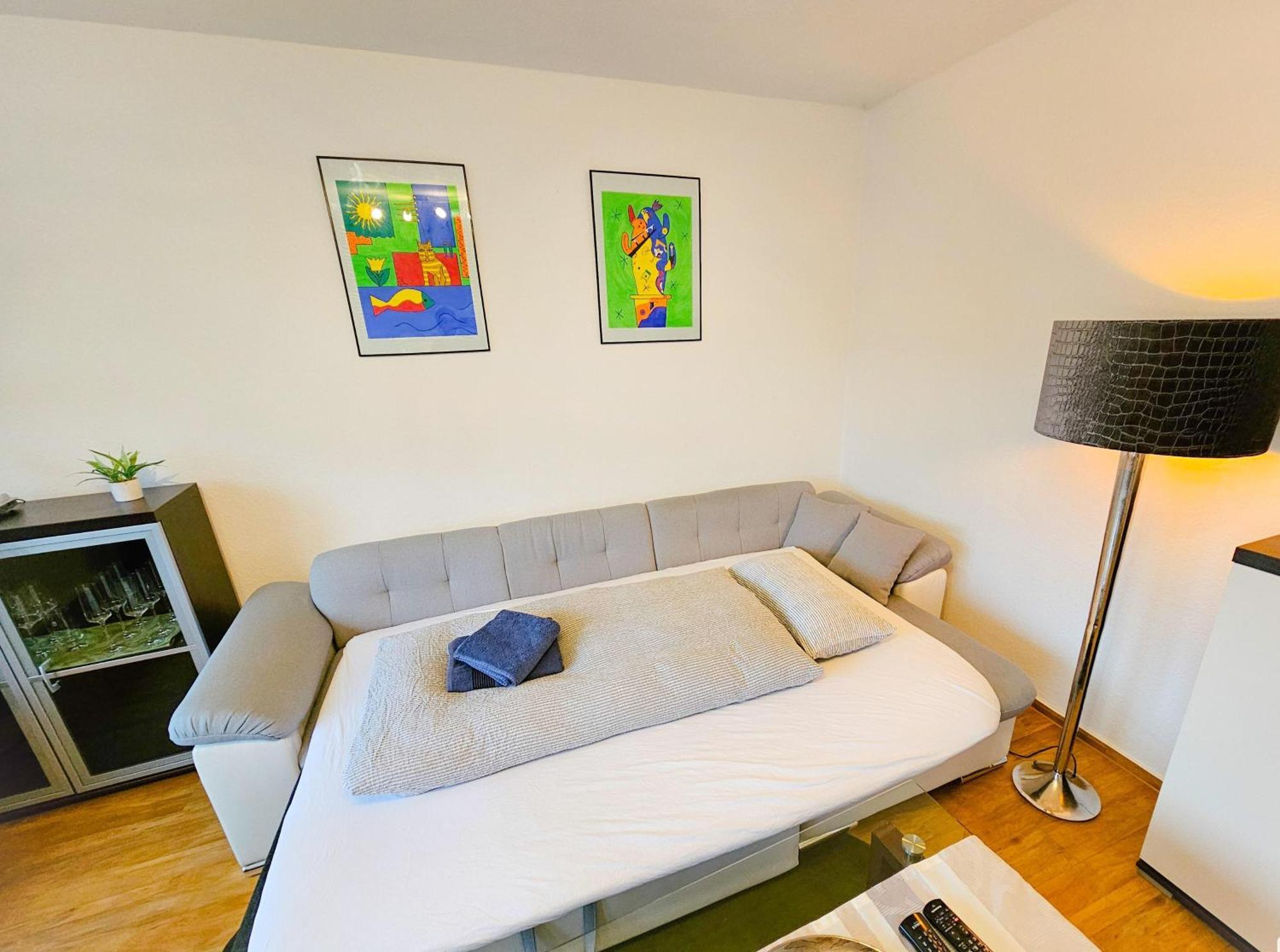 Ecocube Apartment2 Meppen14, Balkon, Kueche, Waschmaschine Kültér fotó